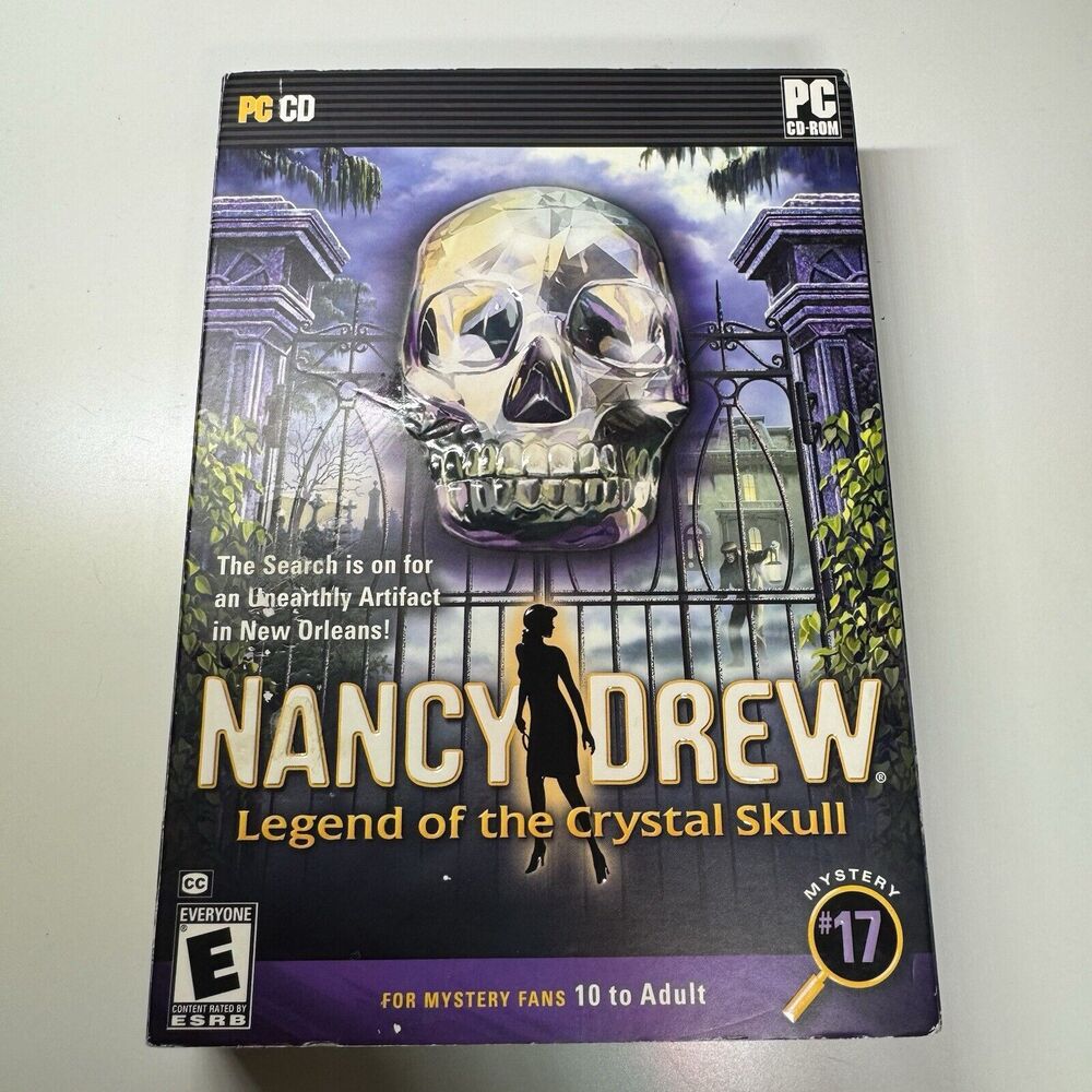 Nancy Drew Legend Of The Crystal Skull PC 2007 Complete Packaging Manual